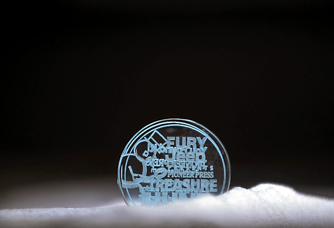 The medallion used in the 2011 and 2012 St. Paul Pioneer Press Treasure Hunts.