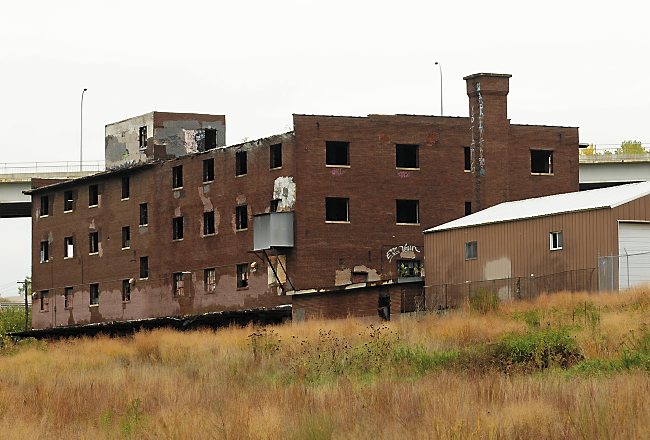 This abandoned warehouse in Bruce Vento Nature Sanctuary just east of downtown St. Paul is slated for conversion into an "Urban Oasis" with a This abandoned warehouse in Bruce Vento Nature Sanctuary just east of downtown St. Paul is slated for conversion into an "Urban Oasis" with a