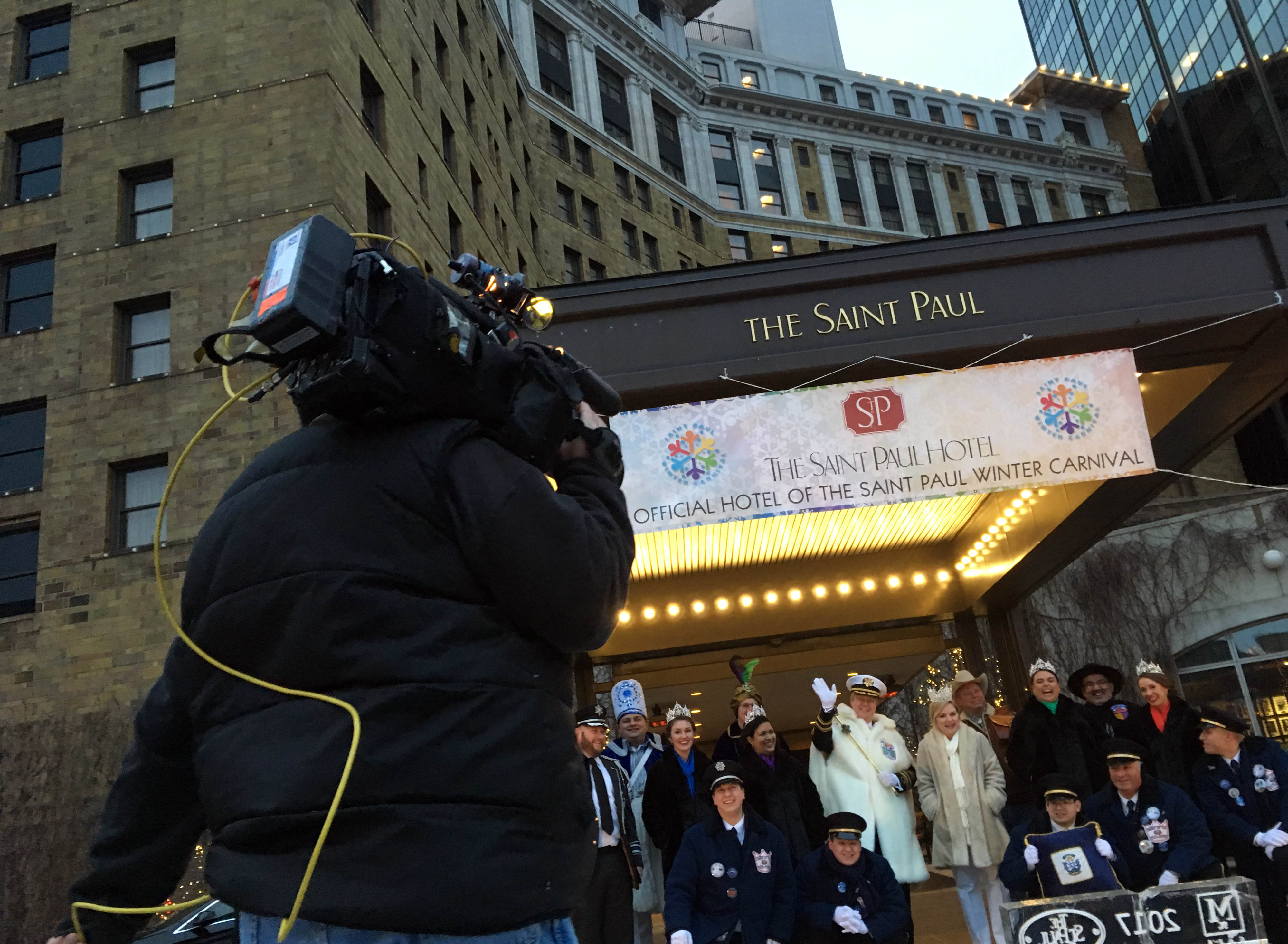 The 2017 Royal Family of the St. Paul Winter Carnival appeared on FOX 9 in a live broadcast on Saturday morning. (Pioneer Press: Molly Guthrey)