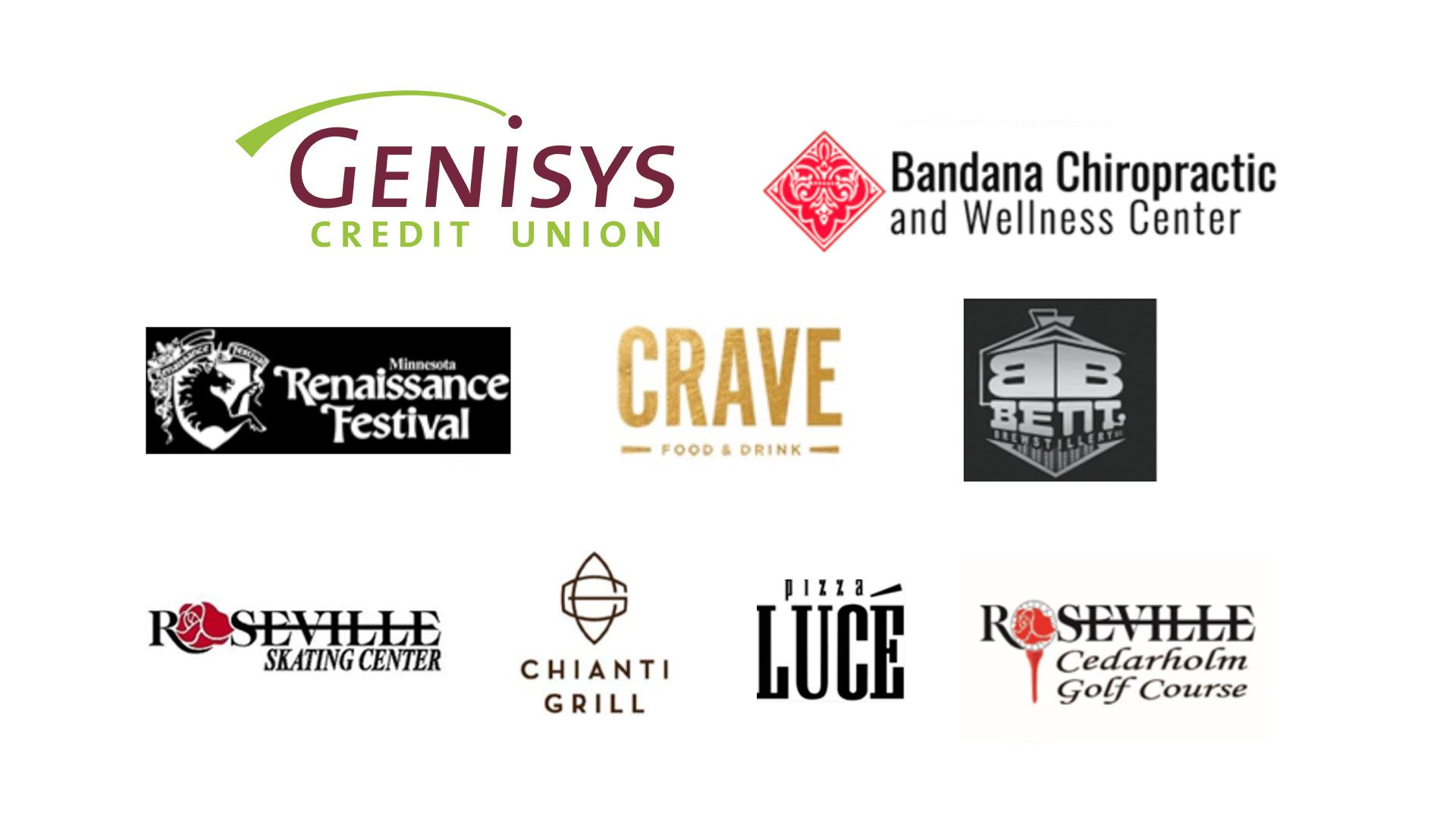 Golden Rose Medallion Sponsor Logos