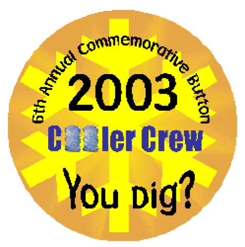 2003 Yellow Cooler Crew Button