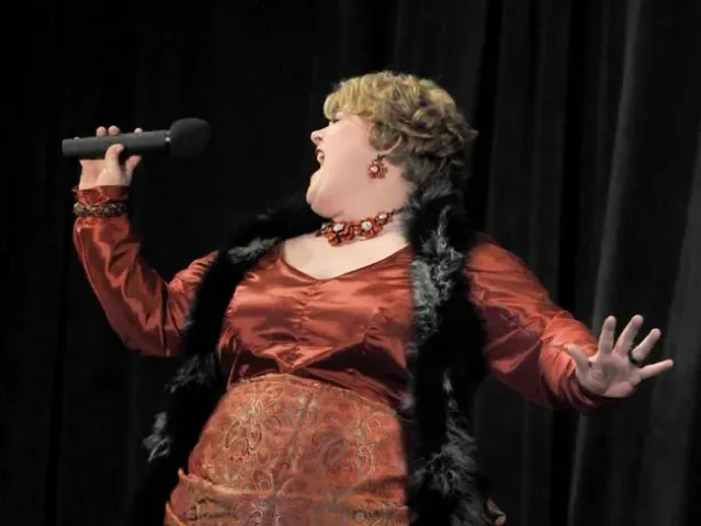 Minneapolis resident Anita McColley is the 2011 Klondike Kate. She was the winner of the St. Paul Winter Carnival competition at the Prom Center in Oakdale Wednesday night January 5, 2011. (Pioneer Press: Chris Polydoroff)
