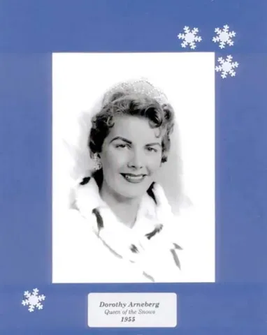 Dorothy Arneberg Furlong, Queen of the Snows 1955. The former queen will be marrying a former king -- Charlie Hall, King Boreas 1983 -- during a wedding ceremony in Rice Park Saturday at 2 p.m. Photo courtesy of the Former Queens of the St Paul Winter Carnival, Inc.