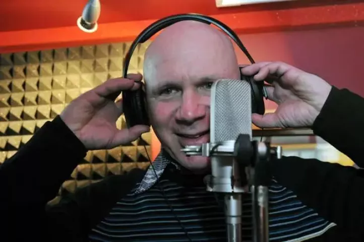 Terry Eason, is a local musician who has written and posted online a new song every day for the entire year of 2011. He was working on songs in his studio in the basement of his Highland home on December 21. (Pioneer Press: Ginger Pinson)