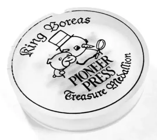 The Pioneer Press King Boreas Treasure Medallion