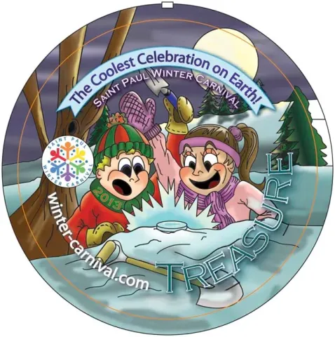 2012 Winter Carnival Treasure Button