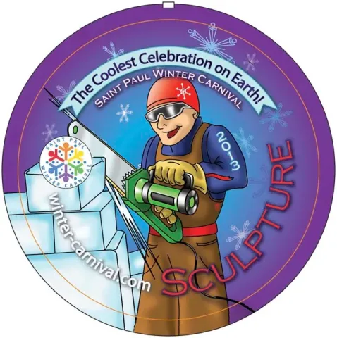 2013 Winter Carnival Sculpture Button
