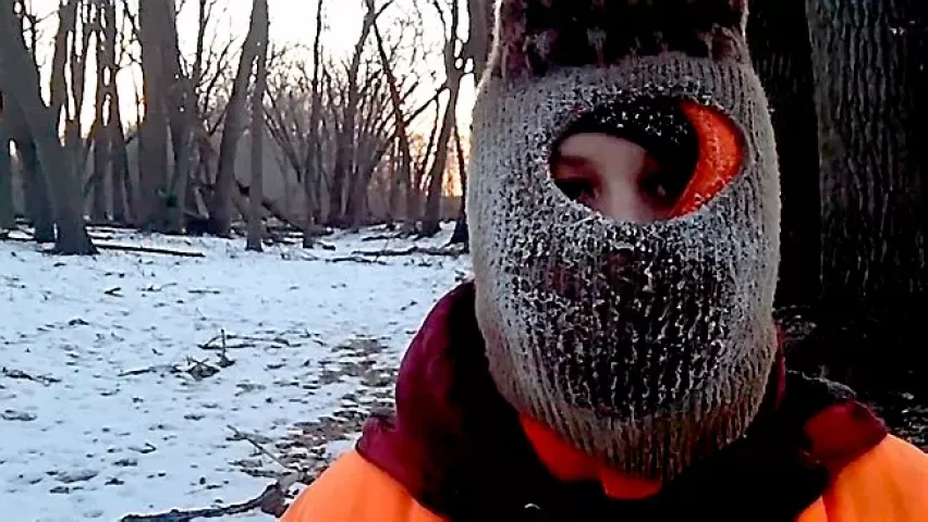 A hale person on the prowl for the Pioneer Press Treasure Hunt, in January 2013. (Pioneer Press file photo)