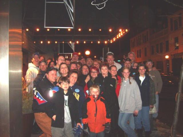 Cooler Crew With Matt Birk Outside Matty B's