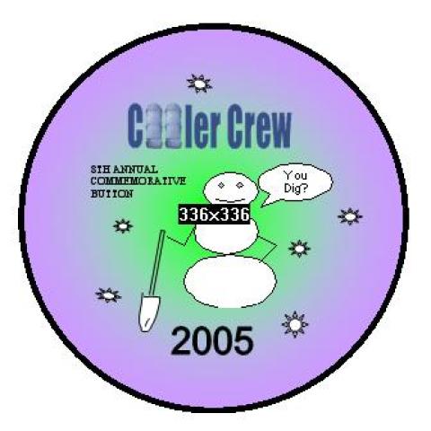 2005 Cooler Crew Purple Button