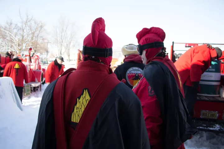 The Vulcans are donating all 2 tons of food to Second Harvest Heartland in St. Paul. (Callie Schmidt / Pioneer Press)