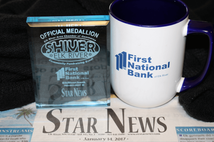 2017 SHiver Elk River Medallion with First National Bank Coffee Mug