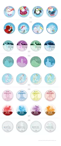 Winter Carnival Buttons