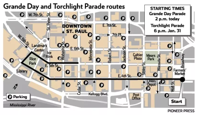 2009 Torchlight Parade Route