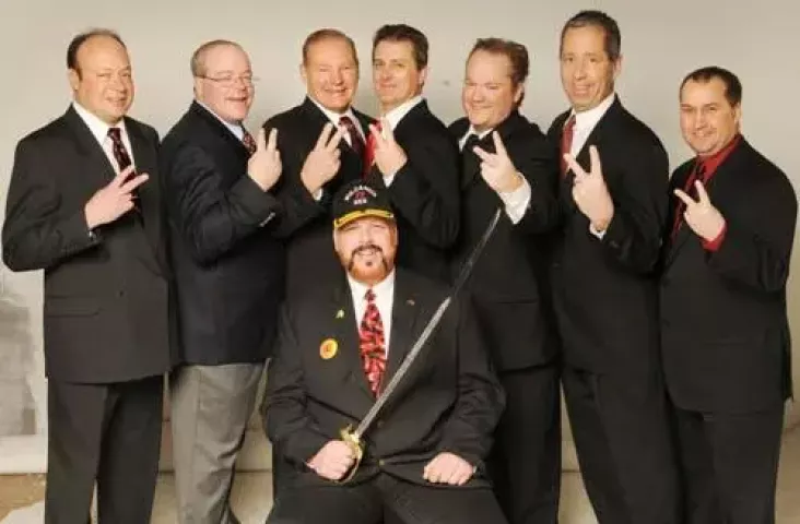The Vulcans: front: Joe Vogel, (U.S. Postal Service) back row, left to right: Steve Gravem, St.Paul Police Officer, Steve Gurney, W.S.B. &amp; Associates, Dennis Pladson, Retired from 3M, Fred Edstrom, Anoka County Public Service Administration, James Bly, Systems Engineer, Symantec, Tim Shanley, retired law enforcement, Joe Stradinger, Ramsey County Sheriffs Dept., January 28, 2009. (all cq by each man) (Pioneer Press: Jean Pieri)