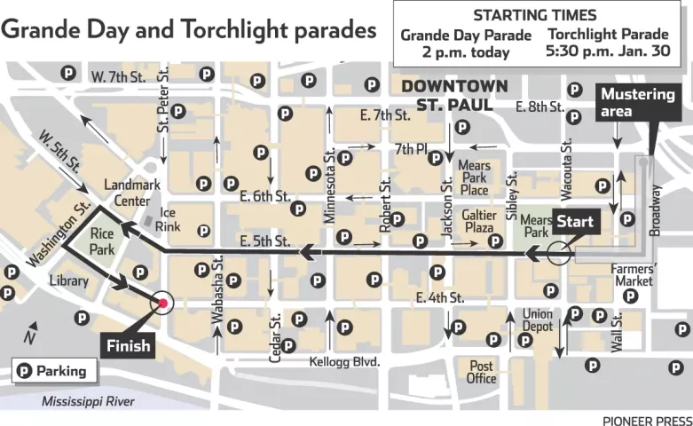 2010 Winter Carnival Parade Map