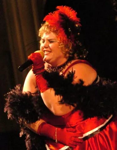 Klondike Kate 2005 Paula Berends at Landmark Center Wednesday night January 5, 2005 when she won the competition to be this year's Kate.