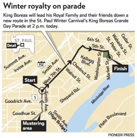 2012 Grande Day Parade Route