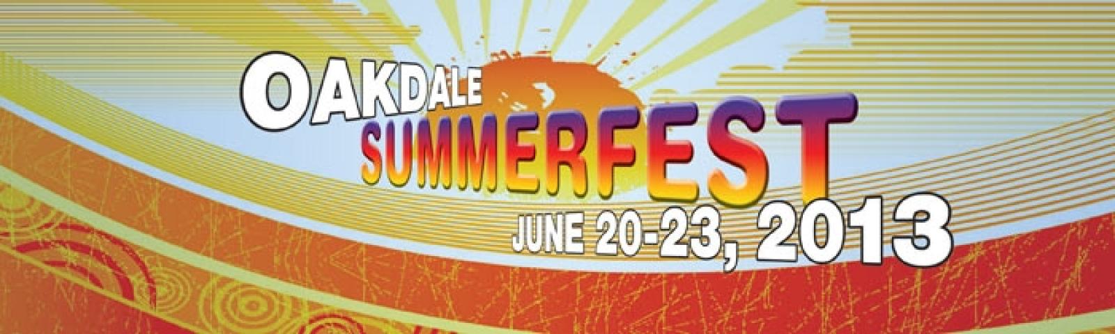 2013 Ooakdale Summerfest Banner