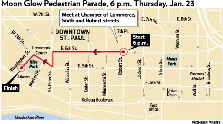Moon Glow Parade Map