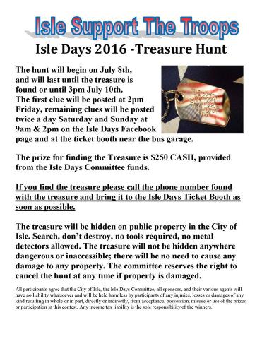 2016 Isle Days Flyer