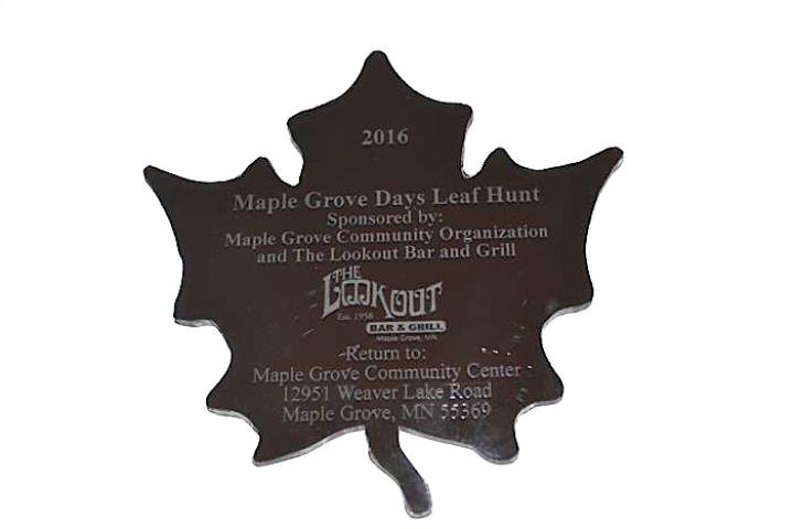 2016 Maple Grove Medallion