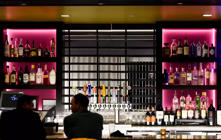 The bar at the Citizen Supper Club in the InterContinental Saint Paul Riverfront Hotel on Kellogg Avenue in St. Paul. Photographed on Wednesday, January 27, 2016. (Pioneer Press: John Autey)