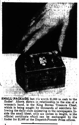 The original Pioneer Press treasure chest