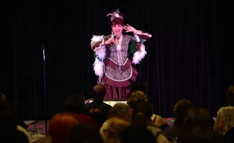 Contestant Deborah Hess of St. Paul performs during the 2017 Klondike Kate Contest at the Envision Event Center in Oakdale on Wednesday, Jan 11, 2017. (Pioneer Press: John Autey)