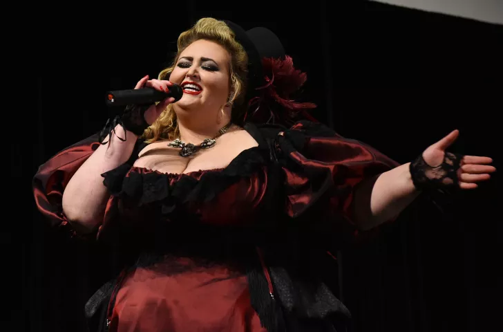Natalia Hemingway perform in the first round of the 2018 Klondike Kate Contest at the Envision Event Center in Oakdale on Wednesday, Jan. 10, 2018. (Pioneer Press / John Autey)
