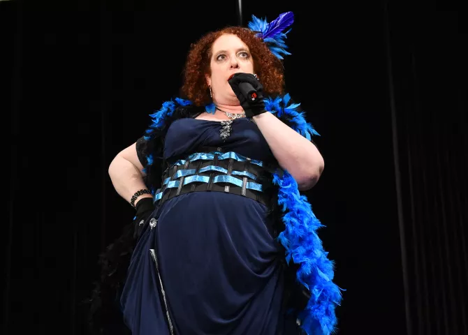 Rachel Orzoff performs in the first round of the 2018 Klondike Kate Contest at the Envision Event Center in Oakdale on Wednesday, Jan. 10, 2018. (Pioneer Press / John Autey)