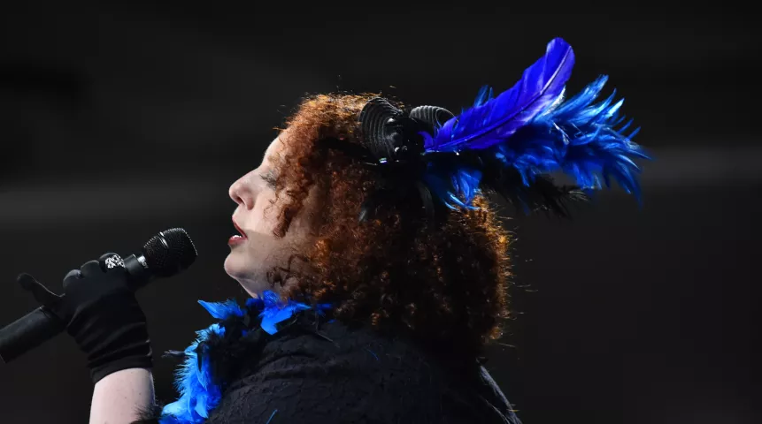 Rachel Orzoff performs in the semifinal round 2018 Klondike Kate Contest at the Envision Event Center in Oakdale on Wednesday, Jan. 10, 2018. (Pioneer Press / John Autey)