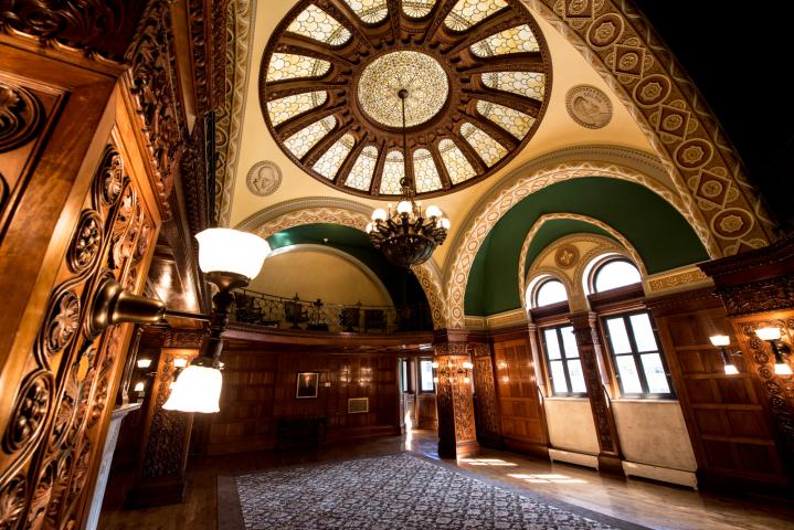 The Chief Justice Room of the Landmark Center in St. Paul is seen Aug. 22, 2016. “This is the fanciest room in the building,” said Amy Mino, director of the Landmark Center. (Pioneer Press: Andy Rathbun)