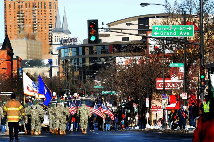 The Winter Carnival Grande Day Parade went down West Seventh Street and then took a right on 5th Street in St. Paul, Saturday January 25, 2014. (Pioneer Press: Jean Pieri)