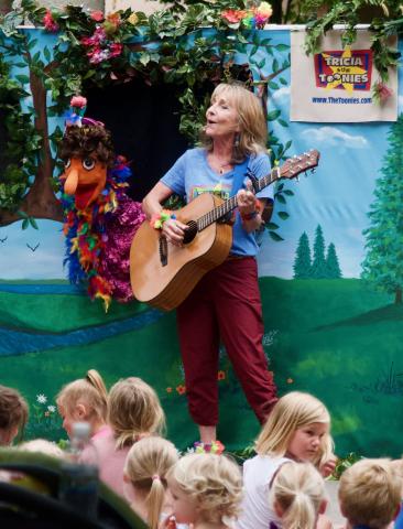 Tricia and the Toonies entertained a large audience Thursday night in Central Park.