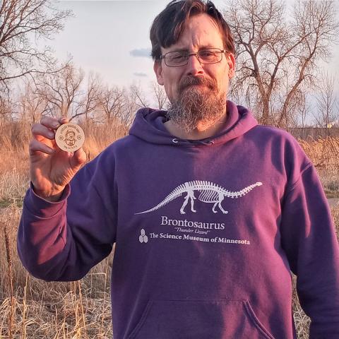 Ed with the find