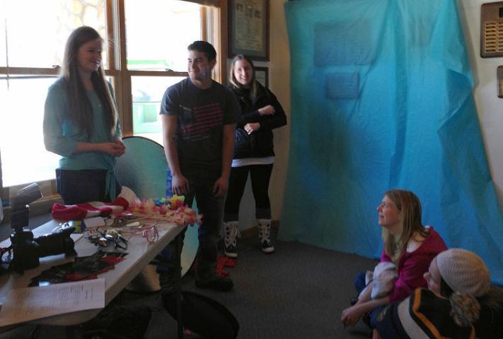 Erika Hart, a 2014 graduate of Litchfield High School and current Watercade Princess, presents a session on photography at Camp Confidence in February. Hart, who attended the camp many times while a student in Litchfield, now is studying photography at Ridgewater College.