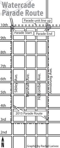 2016 Litchfield Watercade Parade Route