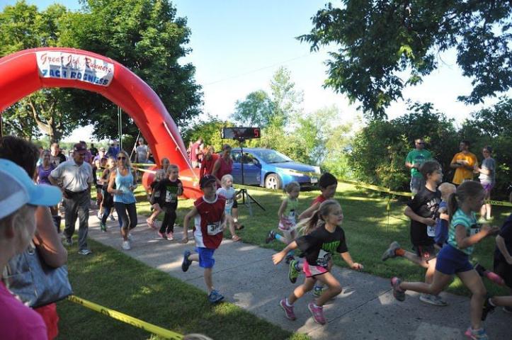 Runners took off at the start of the Watercade Fun Run last year.