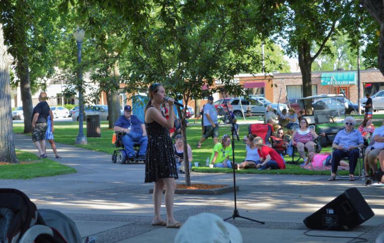 Watercade Idol contestant Maranda Sorenson sang “Something in the Water,” recorded by Carrie Underwood, July 6 in Central Park.