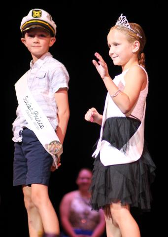 Carson Terning and Lydia Peterson were crowned Litchfield Watercade's junior prince and junior princess.