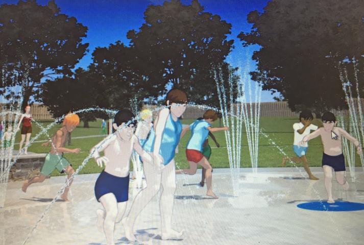 A new splash pad — a water amenity featuring jets that spray water — will be built this spring in Memorial Park on Lake Ripley. It will be ready for use by Watercade weekend in July.  City of Litchfield