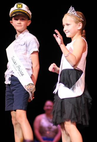 Carson Terning and Lydia Peterson were crowned Litchfield Watercade’s junior prince and princess.