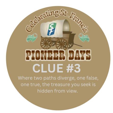 2024 St. Francis Pioneer Days Medallion Clue 3