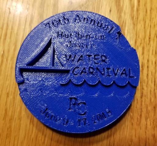 2018 Hutchinson Water Carnival Medallion