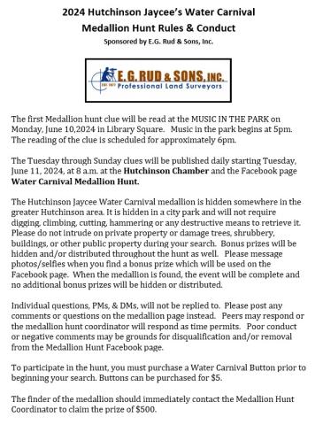 2024 Hutchinson Water Carnival Rules