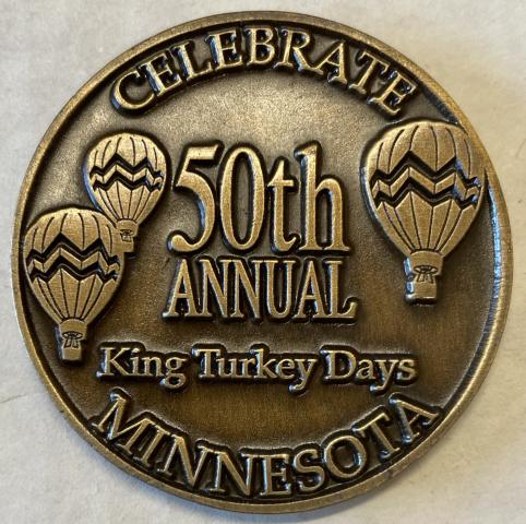 Worthington King Turkey Day Medallion