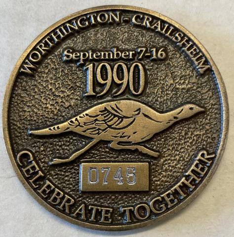 Worthington King Turkey Day Medallion