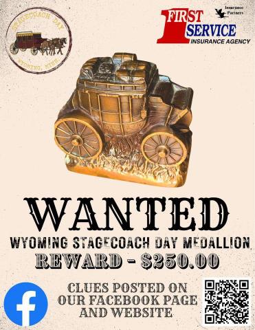 Wyoming Stagecoach Day Medallion