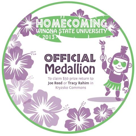 2013 winona State Medallion